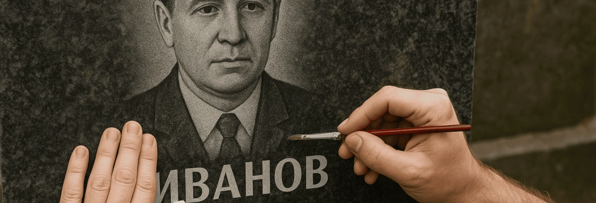 Как обновить портрет и буквы на памятнике в Гродно?